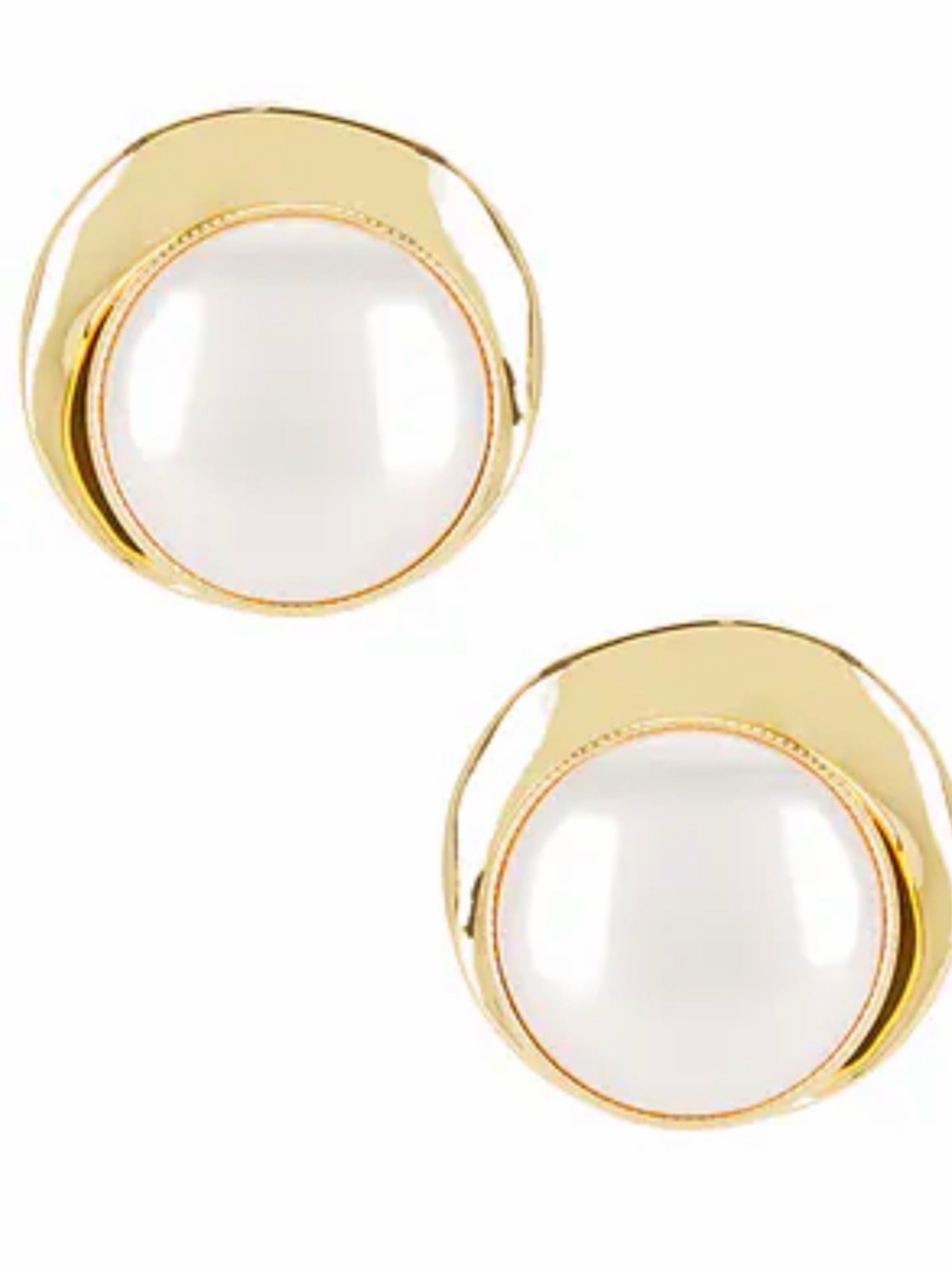 Shashi Bhodi large Pearl earrings NWT
